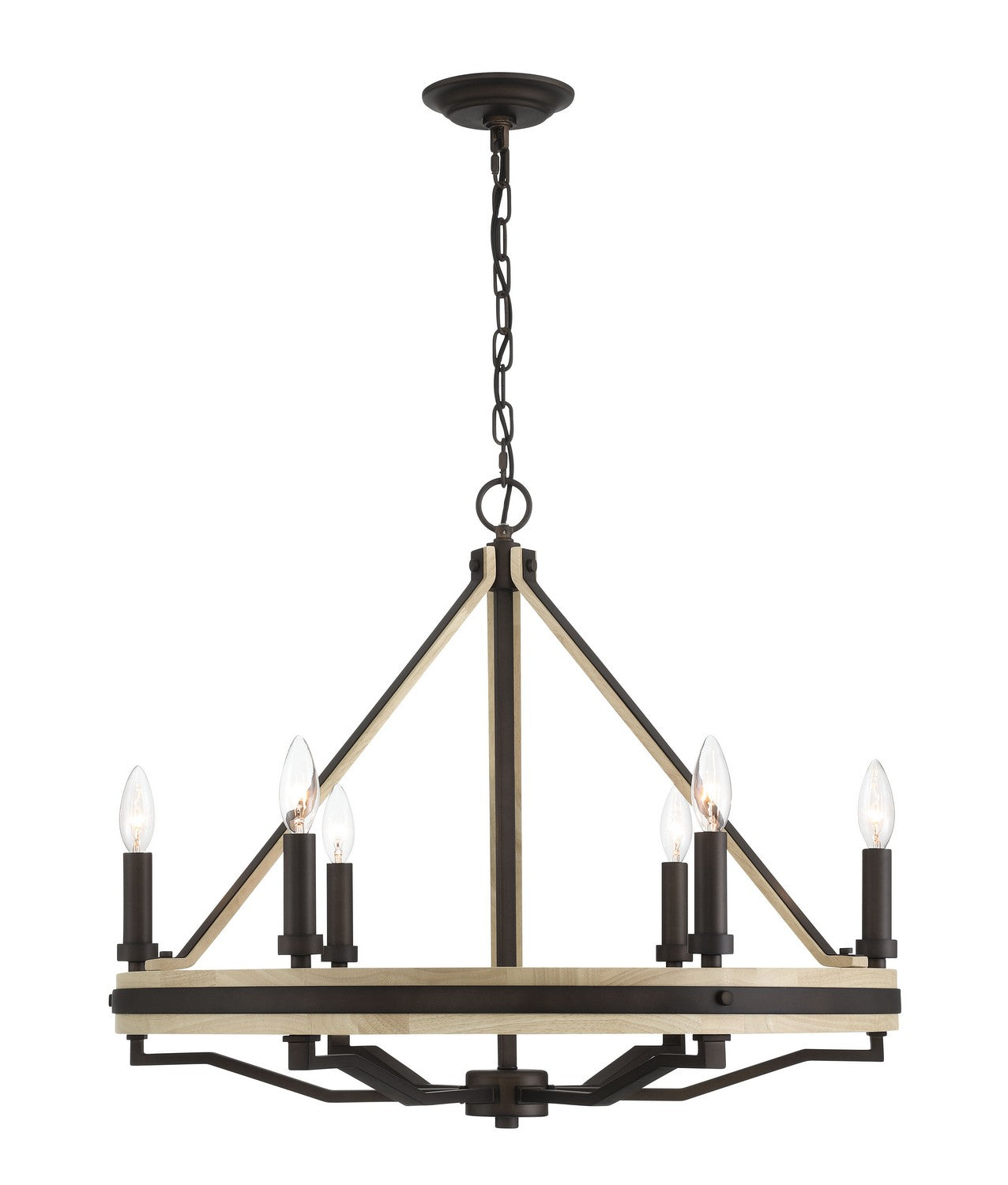 Minka-Lavery - 2626-860 - Six Light Chandelier - Sonoma - Dark Bronze