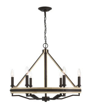 Minka-Lavery - 2626-860 - Six Light Chandelier - Sonoma - Dark Bronze