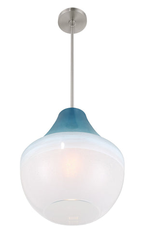 Minka-Lavery - 292-84 - One Light Pendant - Pacific - Brushed Nickel