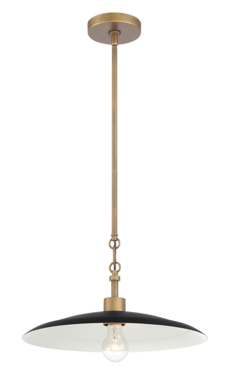 Minka-Lavery - 296-858 - One Light Pendant - York - Dark Matte Black