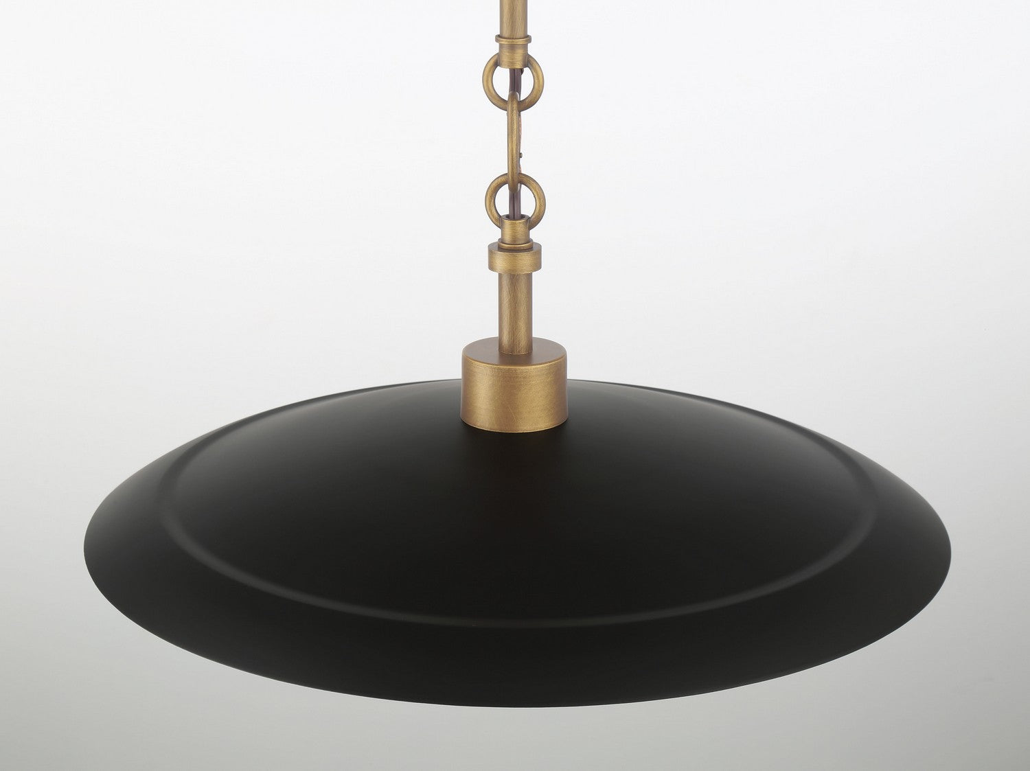 Minka-Lavery - 296-858 - One Light Pendant - York - Dark Matte Black
