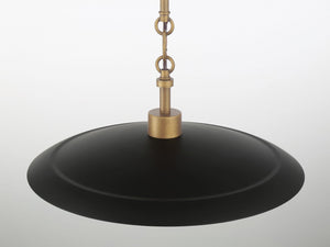 Minka-Lavery - 296-858 - One Light Pendant - York - Dark Matte Black