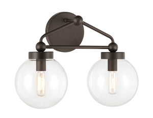 Minka-Lavery - 2972-860 - Two Light Vanity - Stella - Dark Bronze