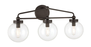 Minka-Lavery - 2973-860 - Three Light Vanity - Stella - Dark Bronze