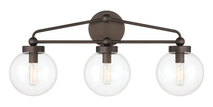 Minka-Lavery - 2973-860 - Three Light Vanity - Stella - Dark Bronze