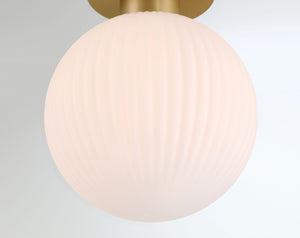 Minka-Lavery - 2995-732 - One Light Flush Mount - Fenton - Legacy Brass