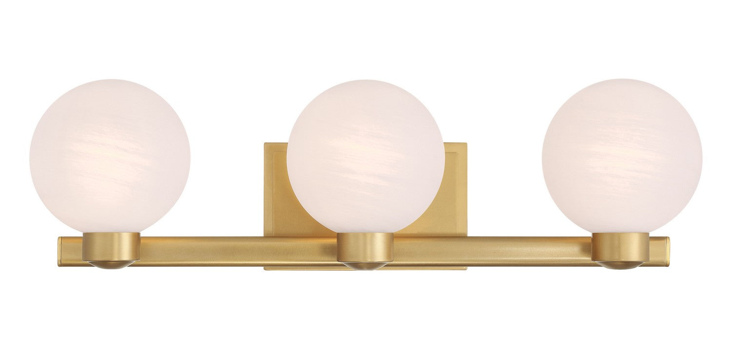 Minka-Lavery - 3493-732 - Three Light Vanity - Mooncrest - Legacy Brass