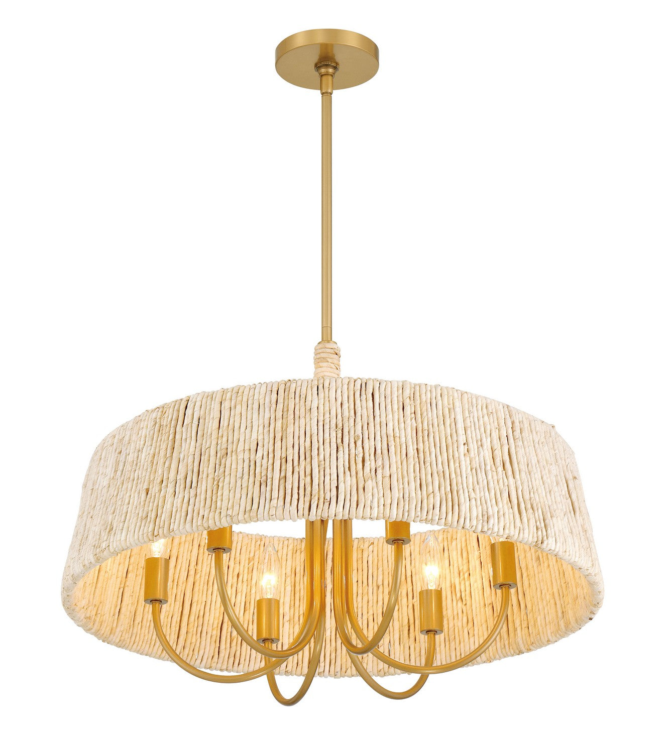 Minka-Lavery - 3605-732 - Six Light Pendant - Hellia - Legacy Brass
