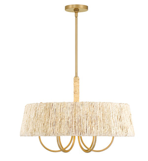 Minka-Lavery - 3605-732 - Six Light Pendant - Hellia - Legacy Brass