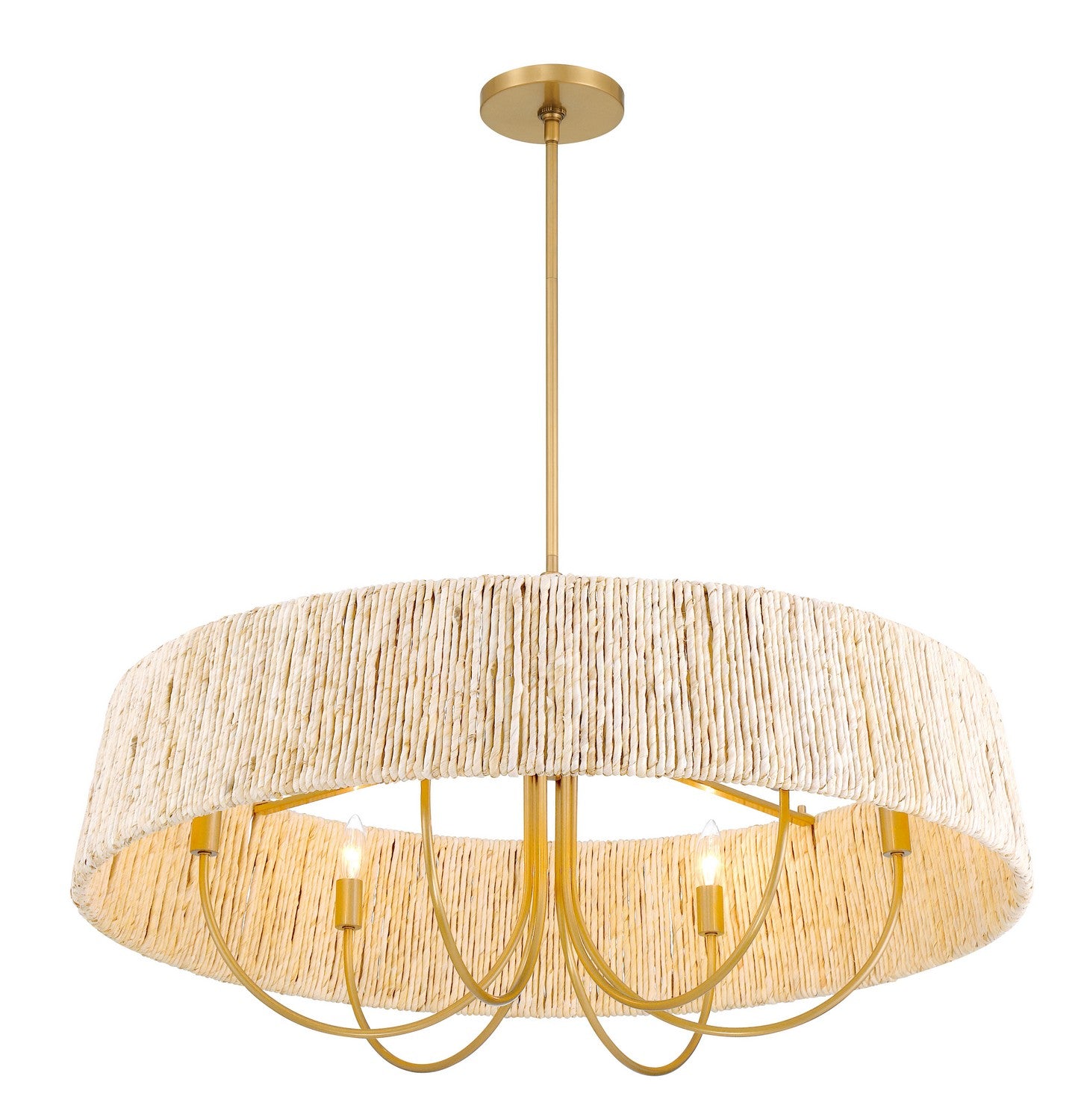 Minka-Lavery - 3606-732 - Six Light Pendant - Hellia - Legacy Brass