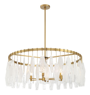 Minka-Lavery - 3626-732 - Six Light Pendant - Willow - Legacy Brass