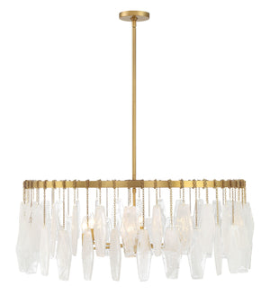 Minka-Lavery - 3626-732 - Six Light Pendant - Willow - Legacy Brass