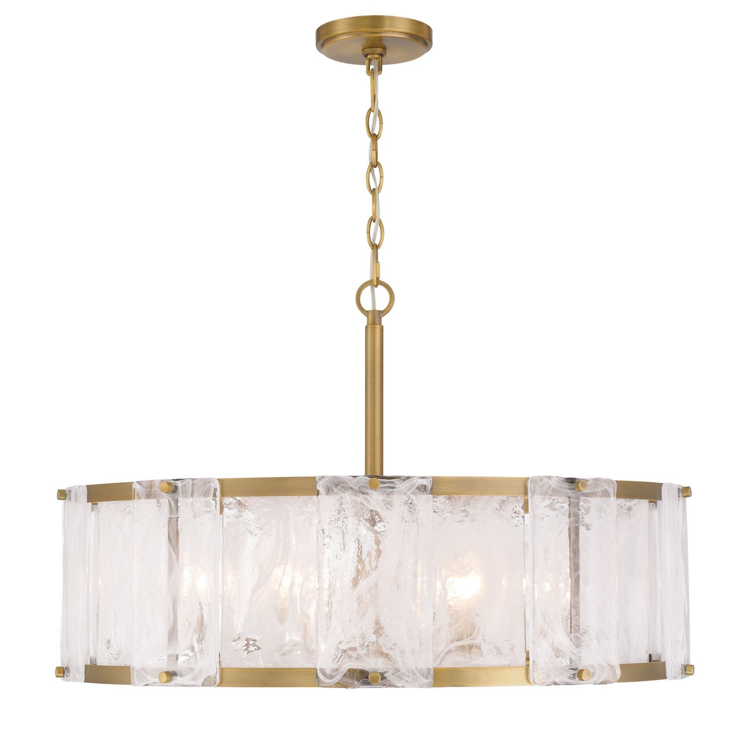 Minka-Lavery - 3636-732 - Six Light Pendant - Veil - Legacy Brass