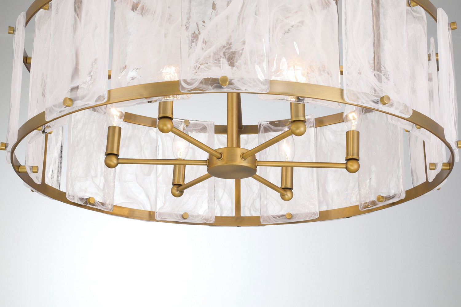 Minka-Lavery - 3636-732 - Six Light Pendant - Veil - Legacy Brass