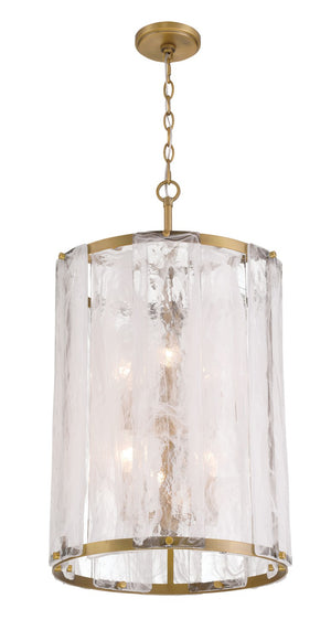 Minka-Lavery - 3637-732 - Six Light Pendant - Veil - Legacy Brass