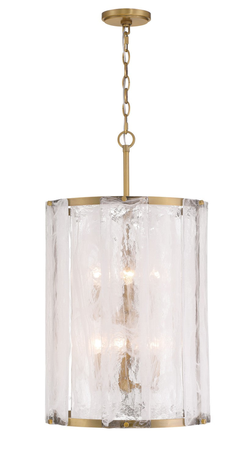 Minka-Lavery - 3637-732 - Six Light Pendant - Veil - Legacy Brass