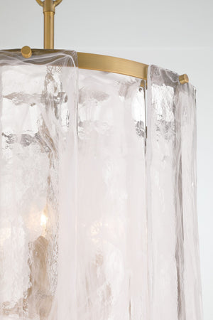 Minka-Lavery - 3637-732 - Six Light Pendant - Veil - Legacy Brass