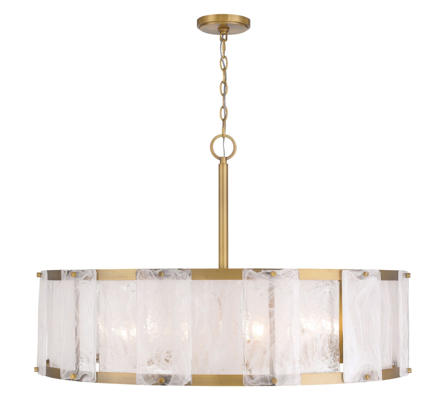 Minka-Lavery - 3638-732 - Ten Light Pendant - Veil - Legacy Brass
