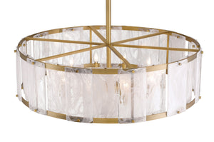 Minka-Lavery - 3638-732 - Ten Light Pendant - Veil - Legacy Brass