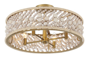 Minka-Lavery - 3645-870 - Four Light Semi Flush Mount - Horsmore - Painted Legacy Brass