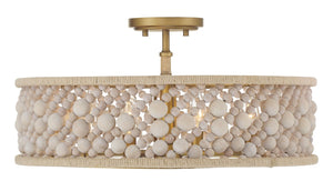 Minka-Lavery - 3645-870 - Four Light Semi Flush Mount - Horsmore - Painted Legacy Brass