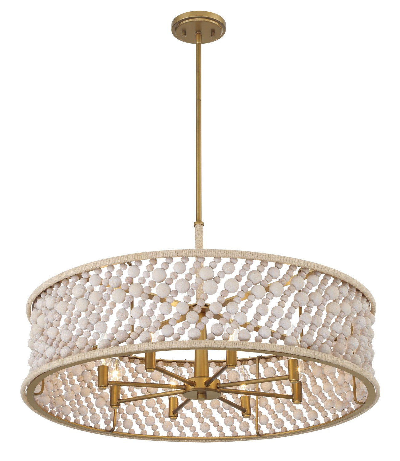 Minka-Lavery - 3646-870 - Eight Light Pendant - Horsmore - Painted Legacy Brass