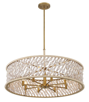 Minka-Lavery - 3646-870 - Eight Light Pendant - Horsmore - Painted Legacy Brass