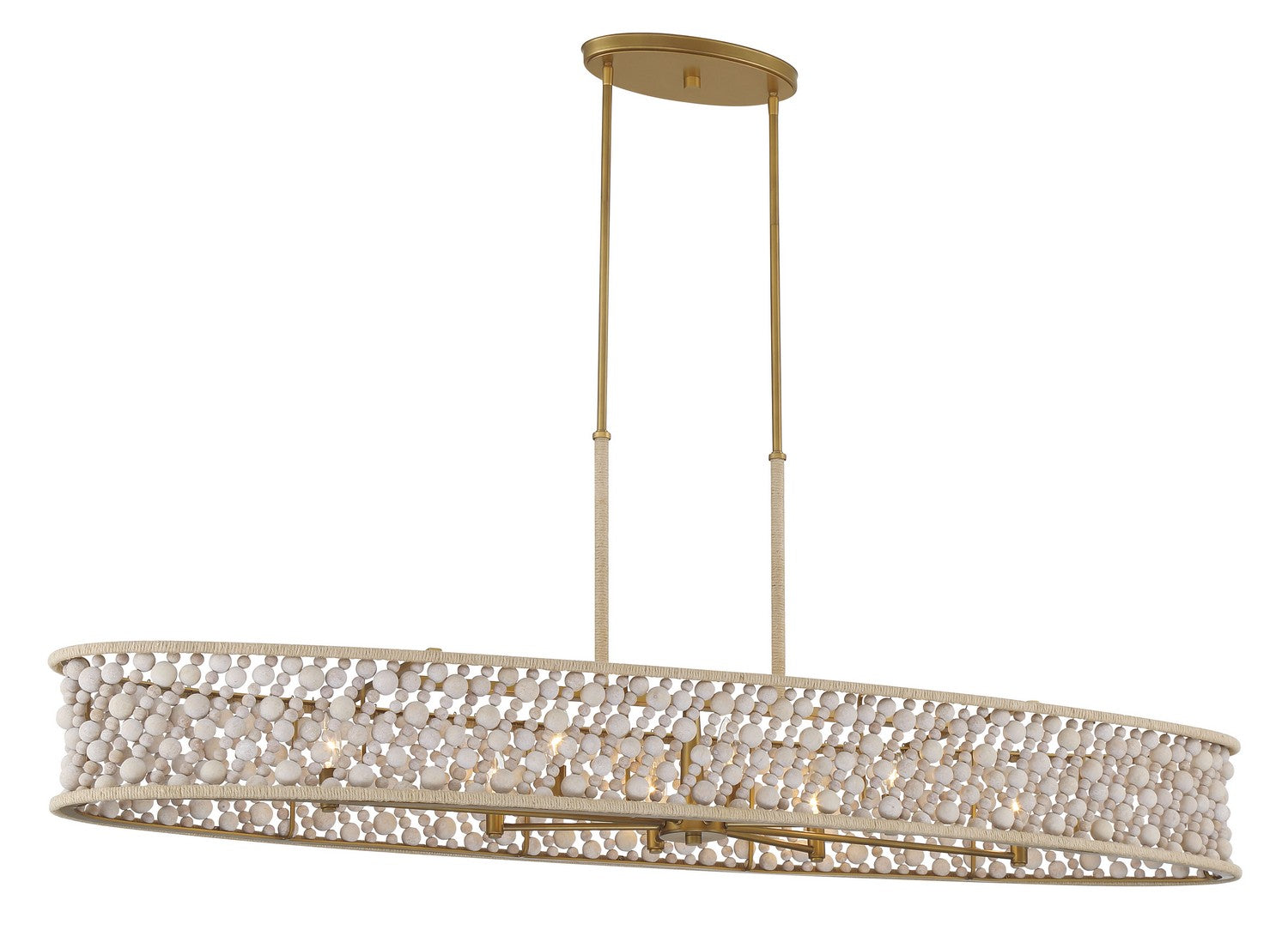 Minka-Lavery - 3647-870 - Eight Light Island Pendant - Horsmore - Painted Legacy Brass