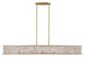 Minka-Lavery - 3647-870 - Eight Light Island Pendant - Horsmore - Painted Legacy Brass