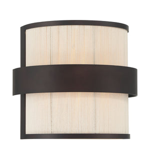 Minka-Lavery - 3682-886 - Two Light Wall Sconce - Harbor Wrap - Dark Bronze