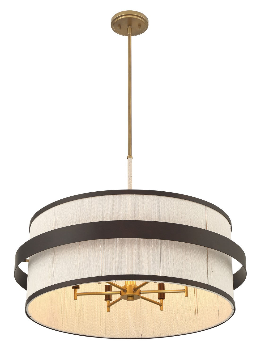 Minka-Lavery - 3686-886 - Six Light Pendant - Harbor Wrap - Dark Bronze