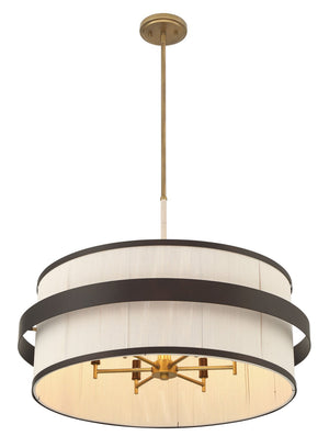 Minka-Lavery - 3686-886 - Six Light Pendant - Harbor Wrap - Dark Bronze