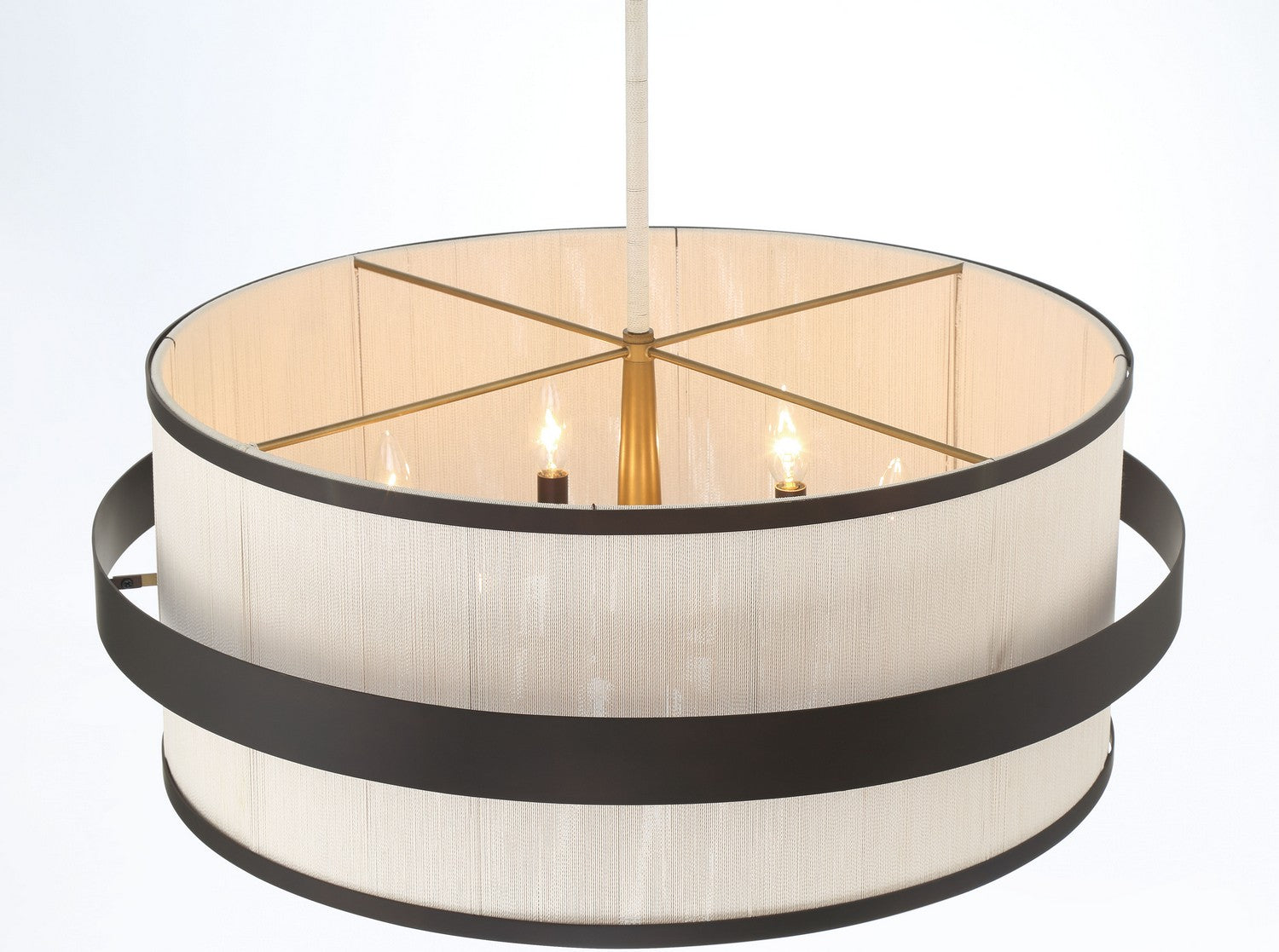 Minka-Lavery - 3686-886 - Six Light Pendant - Harbor Wrap - Dark Bronze