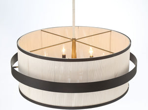 Minka-Lavery - 3686-886 - Six Light Pendant - Harbor Wrap - Dark Bronze