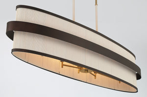 Minka-Lavery - 3687-886 - Eight Light Island Pendant - Harbor Wrap - Dark Bronze