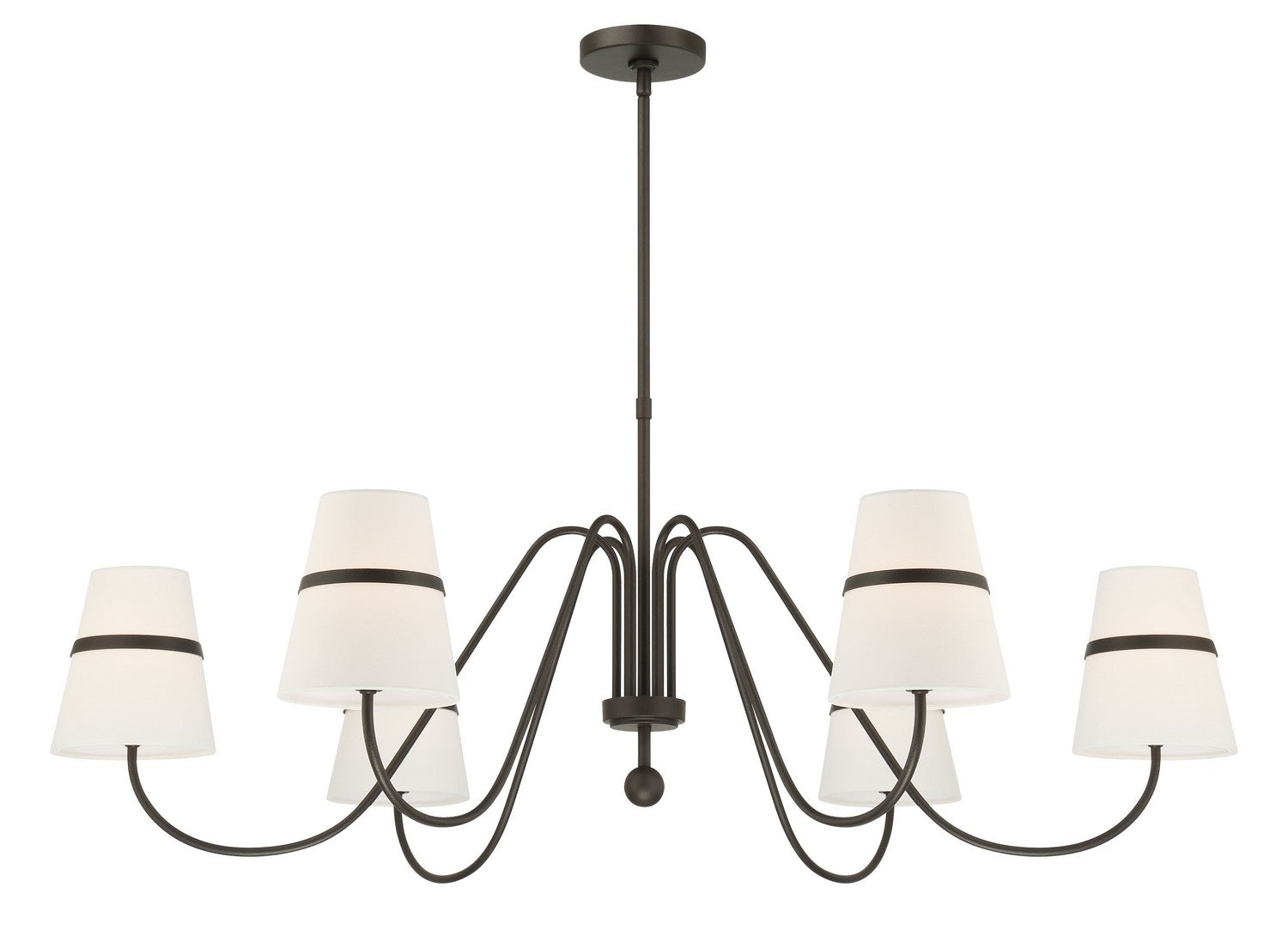 Minka-Lavery - 3736-872 - Six Light Chandelier - Althia - Textured Dark Bronze
