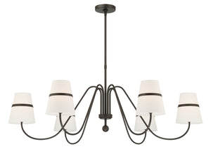 Minka-Lavery - 3736-872 - Six Light Chandelier - Althia - Textured Dark Bronze