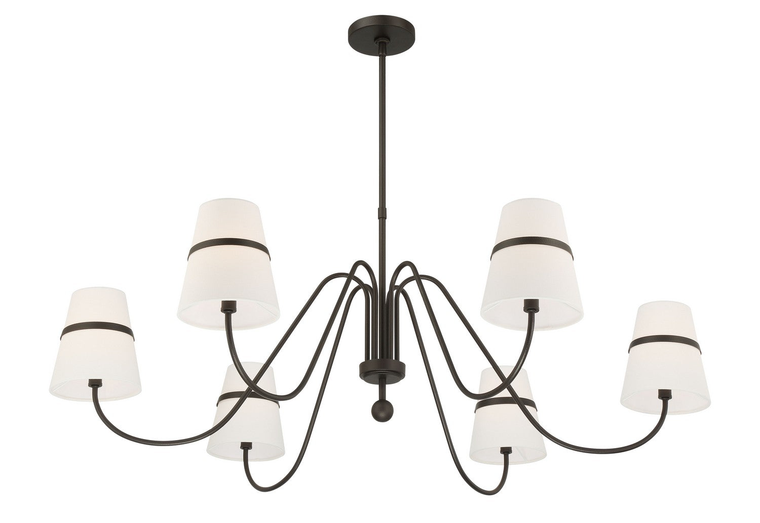 Minka-Lavery - 3736-872 - Six Light Chandelier - Althia - Textured Dark Bronze