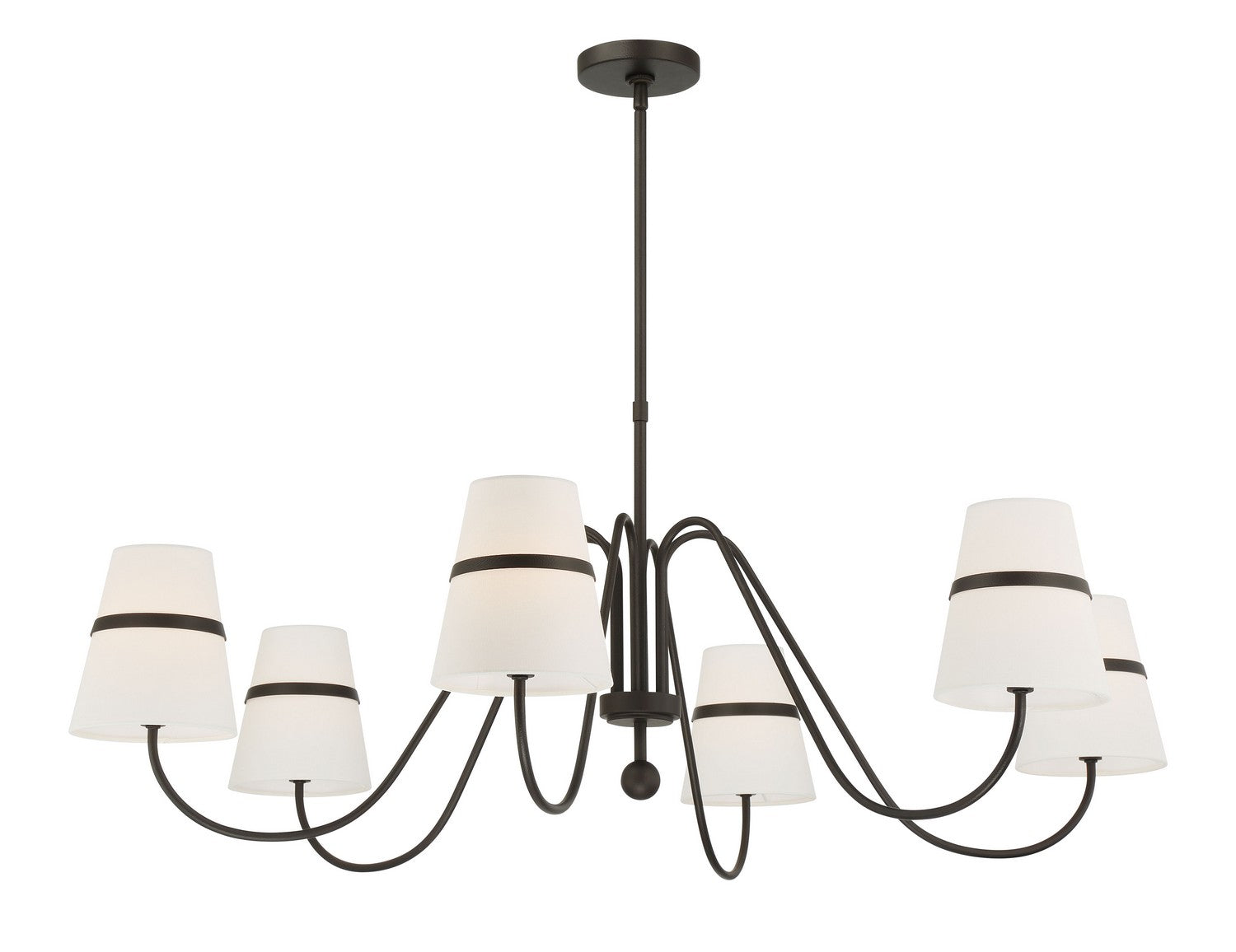 Minka-Lavery - 3736-872 - Six Light Chandelier - Althia - Textured Dark Bronze