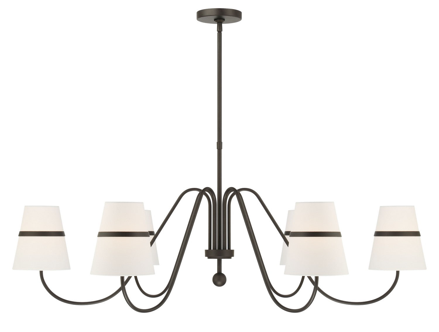 Minka-Lavery - 3736-872 - Six Light Chandelier - Althia - Textured Dark Bronze