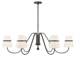 Minka-Lavery - 3736-872 - Six Light Chandelier - Althia - Textured Dark Bronze