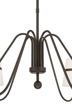 Minka-Lavery - 3736-872 - Six Light Chandelier - Althia - Textured Dark Bronze