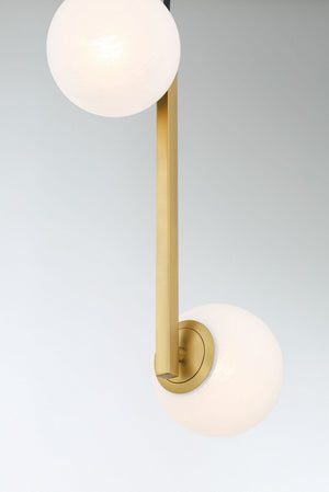 Minka-Lavery - 3745-732 - Two Light Pendant - Curven - Legacy Brass