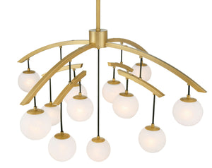 Minka-Lavery - 3748-732 - 13 Light Chandelier - Curven - Legacy Brass