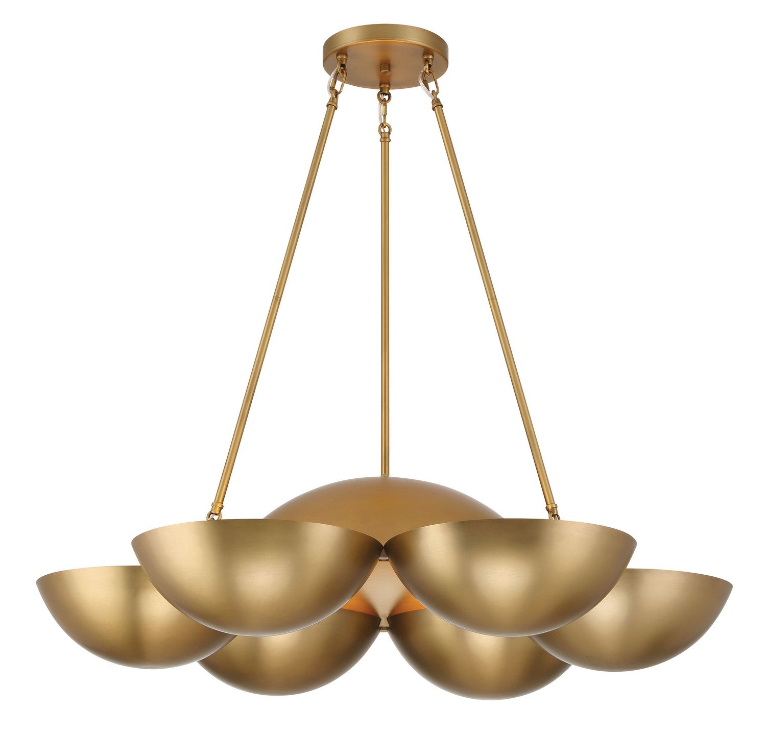 Minka-Lavery - 3756-732 - Six Light Chandelier - Ivy Lane - Legacy Brass