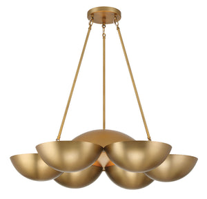 Minka-Lavery - 3756-732 - Six Light Chandelier - Ivy Lane - Legacy Brass