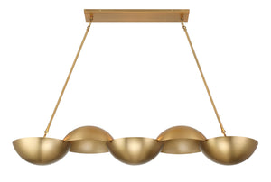 Minka-Lavery - 3757-732 - Six Light Island Pendant - Ivy Lane - Legacy Brass