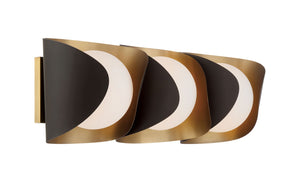 Minka-Lavery - 3773-855 - Three Light Vanity - Flare - Dark Bronze