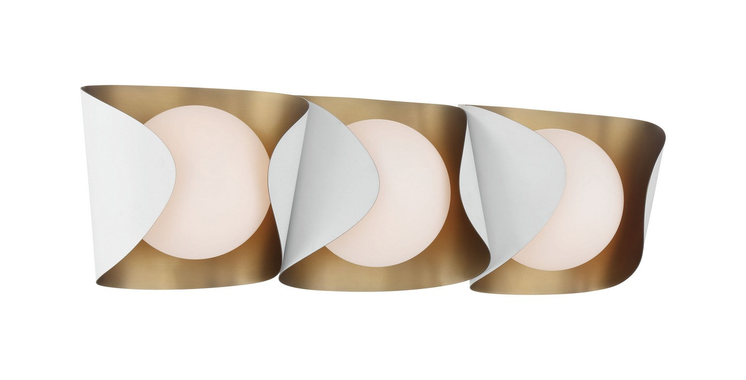 Minka-Lavery - 3773-893 - Three Light Vanity - Flare - Sand White