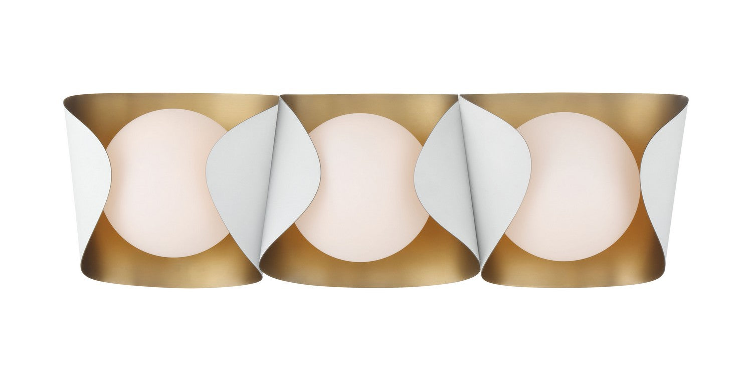 Minka-Lavery - 3773-893 - Three Light Vanity - Flare - Sand White